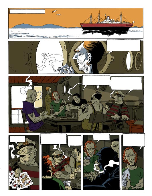 Tavola 1 - Volume 1<br>disegni e colori di Stefano Casini<br><i>(c) 2006 Editions Mosquito</i>