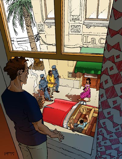 Cover Terza<br>disegni e colori di Stefano Casini<br><i>(c) 2006 Editions Mosquito</i>