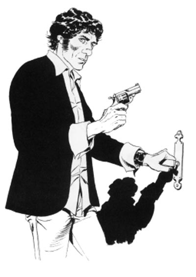 Dylan Dog prima che spuntasse l�idea di adottare la fisionomia di Rupert Everett come modello<br>disegni di Claudio Villa<br><i>(c) 2006 degli autori, If Edizioni e Sergio Bonelli Editore</i>