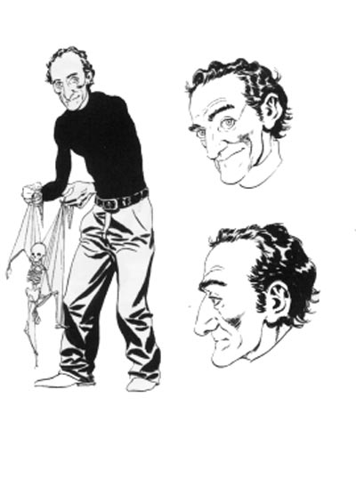 Per caratterizzare "Groucho", Tiziano Sclavi aveva scelto l�attore Marty Feldman <br>disegni di Claudioi Villa<br><i>(c) 2006 degli autori, If Edizioni e Sergio Bonelli Editore</i>