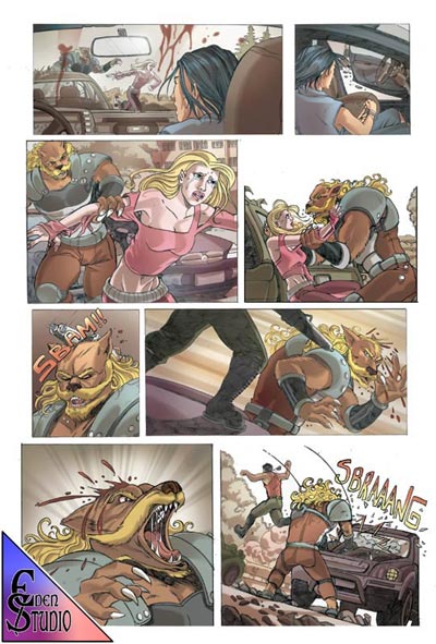 Numero 1 - Tavola 12<br>disegni di Manuela Soriani, colori di Oscar Celestini<br><i>(c) 2006 Salvatore Taormina</i>