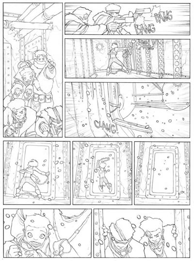 Tome 3 - Tavola 18 matite<br>disegni di Matteo Piana<br><i>(c) 2006 Les Humanoides Associ�s</i>