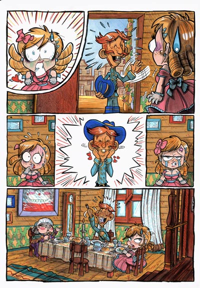 Numero 1 - Tavola 04<br>disegni e colori di Elena Mirulla<br><i>(c) 2006 Salvatore Taormina</i>