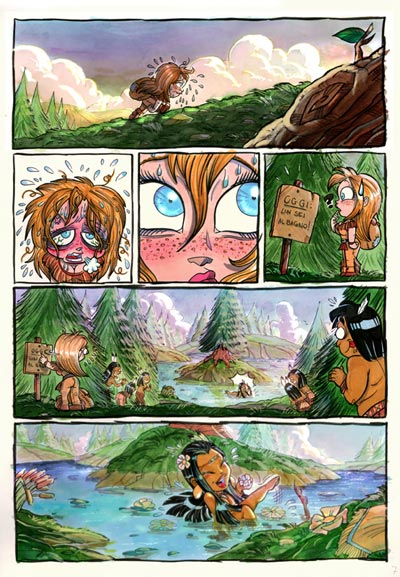 Numero 1 - Tavola 07<br>disegni e colori di Elena Mirulla<br><i>(c) 2006 Salvatore Taormina</i>