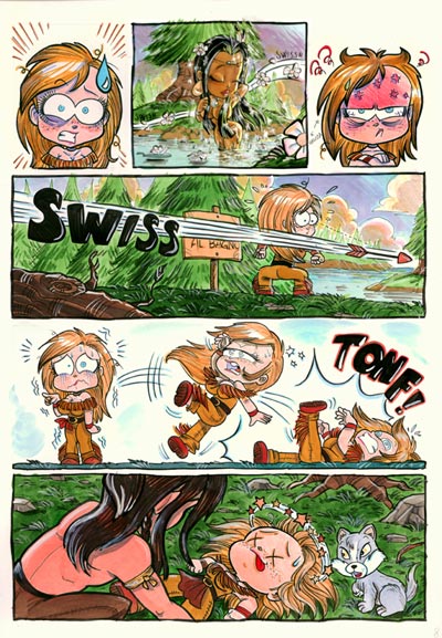 Numero 1 - Tavola 08<br>disegni e colori di Elena Mirulla<br><i>(c) 2006 Salvatore Taormina</i>