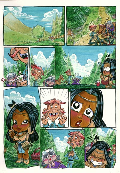 Numero 1 - Tavola 22<br>disegni e colori di Elena Mirulla<br><i>(c) 2006 Salvatore Taormina</i>