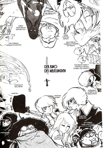I personaggi del manga<br>disegni di L.Matsumoto<br><i>(c) aventi diritto</i>