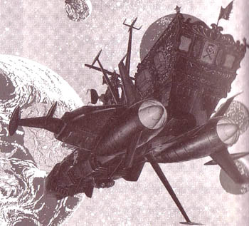 Lo spazio, regno di Harlock<br>disegni di L.Matsumoto<br><i>(c) aventi diritto</i>