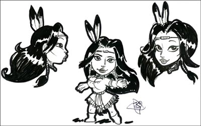 Lin Sei<br>disegni e colori di Elena Mirulla<br><i>(c) 2006 Salvatore Taormina</i>