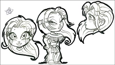 Belle<br>disegni e colori di Elena Mirulla<br><i>(c) 2006 Salvatore Taormina</i>
