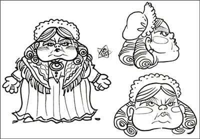 Zia Gertrude<br>disegni e colori di Elena Mirulla<br><i>(c) 2006 Salvatore Taormina</i>