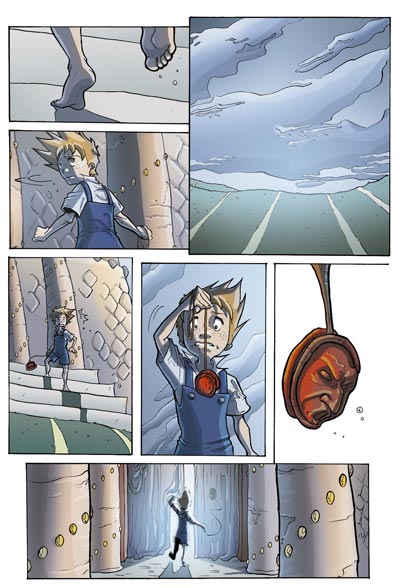 Numero 1 - Tavola 15<br>disegni e colori di Elena Mirulla<br><i>(c) 2006 Salvatore Taormina</i>
