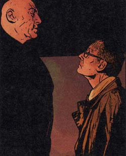 Urich intervista Fisk Urich intervista Fisk<br>disegno di Alex Maleev<br><i>(c)2006 Marvel Comics</i>