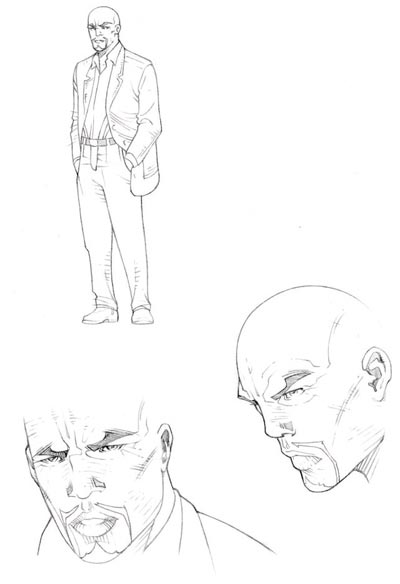 Studi Personaggio: Price<br>disegni di Marco Castiello<br><i>(c) 2006 GGStudio</i>