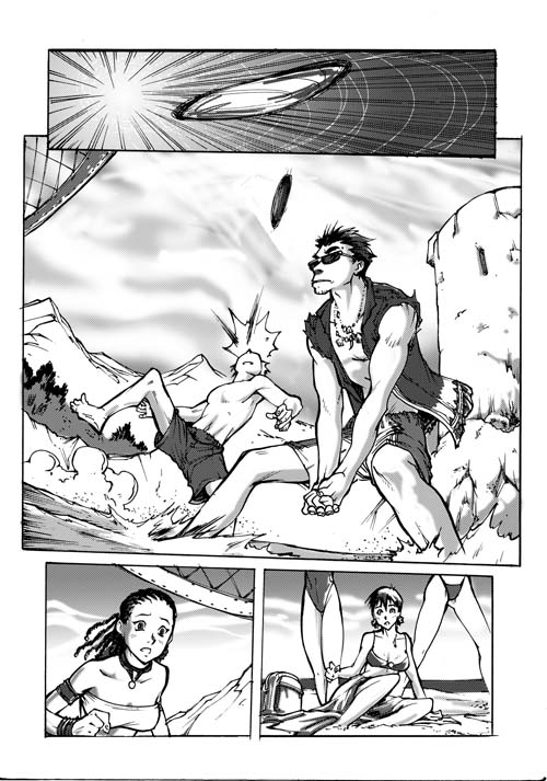 Una tavola tratta da "Lost Scion"<br><i>(c) Les Humano�des Associ�s 2006</i>
