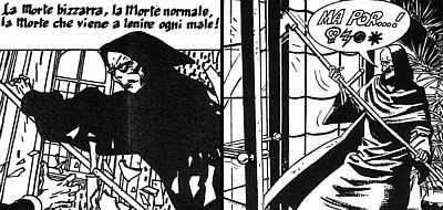 L'evoluzione della Morte nella poetica di Sclavi L'evoluzione della Morte nella poetica di Sclavi<br>disegni di G.Casertano (Dylan Dog n.10) e B.Brindisi (Dylan Dog n.146)<br><i>(c) 1986-2006 Sergio Bonelli Editore</i>