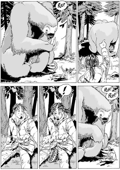 Leo e il bradipo<br>disegni di Luca Enoch<br><i>(c) 2006 Sergio Bonelli Editore</i>