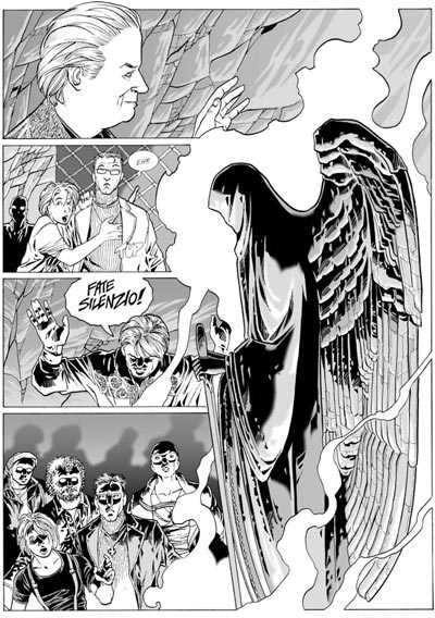 L'incontro coi Superni<br>disegni di Luca Enoch<br><i>(c) 2006 Sergio Bonelli Editore</i>