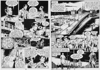 Harry Moon prende forma sulle pagine di Jonathan Steele<br>disegni di Giacomo Pueroni<br><i>(c) 2006 001 Edizioni</i>