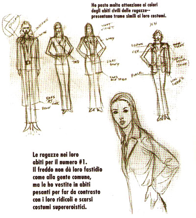 Schizzi dei personaggi Schizzi dei personaggi<br>Ultra vol.2<br><i>(c) aventi diritto</i>