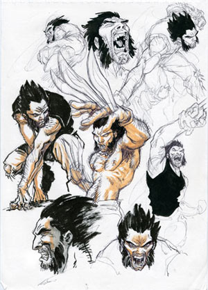 Studi del personaggio Studi del personaggio<br><i>(c) Panini Comics 2006</i>