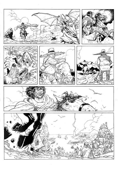Tavola di prova<br>disegni di Giuseppe Matteoni<br><i>(c) 2007 Sergio Bonelli Editore</i>