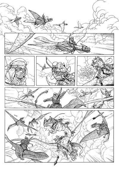 Tavola di prova<br>disegni di Giuseppe Matteoni<br><i>(c) 2007 Sergio Bonelli Editore</i>
