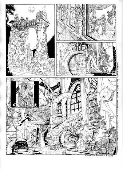 Tavola di prova<br>disegni di Giuseppe Matteoni<br><i>(c) 2007 Sergio Bonelli Editore</i>