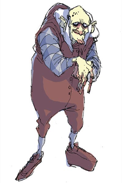 Studio Personaggi: Servent<br>disegni di Giovanni Rigano<br><i>(c) 2006 Soleil</i>