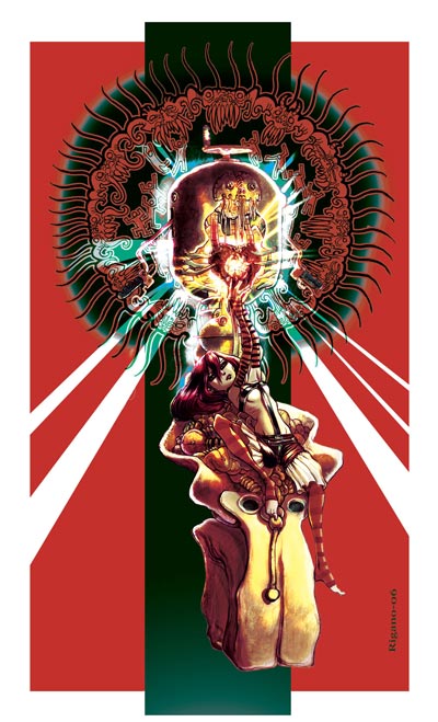 Illustrazione: Heart Breaker<br>disegni e colori Giovanni Rigano<br><i>(c) 2006 Soleil</i>