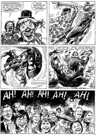 Tavola 37/100 bianco & nero<br>disegni di Giorgio Trevisan<br><i>(c) 2006 Sergio Bonelli Editore</i>