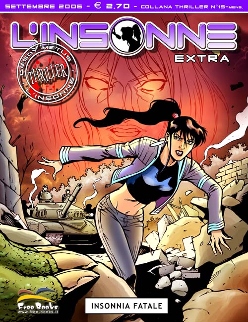 Insonnia fatale<br>la copertina dell'albo extra de L'Insonne<br><i>(c) Free Books</i>