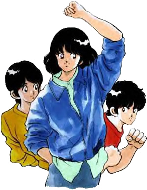Kazuya, Minami e Tatsuya Kazuya, Minami e Tatsuya<br>disegni di M.Adachi<br><i>(c) aventi diritto</i>