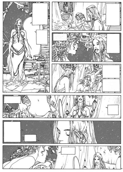 Tavola 19 chine<br>disegni di Mario Alberti<br><i>(c) 2007 Vittorio Pavesio Productions</i>