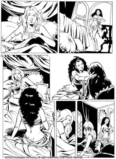Tavola 07 b&n<br>disegni di Giuseppe De Luca<br><i>(c) 2007 Salvatore Taormina</i>