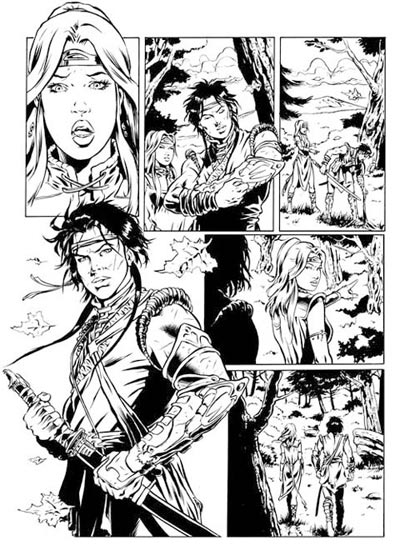 Tavola 17 b&w<br>disegni di Giuseppe De Luca<br><i>(c) 2007 Salvatore Taormina</i>