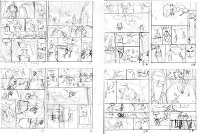 Storyboards<br>disegni di Marco Hasmann<br><i>(c) 2007 Vittorio Pavesio Productions</i>