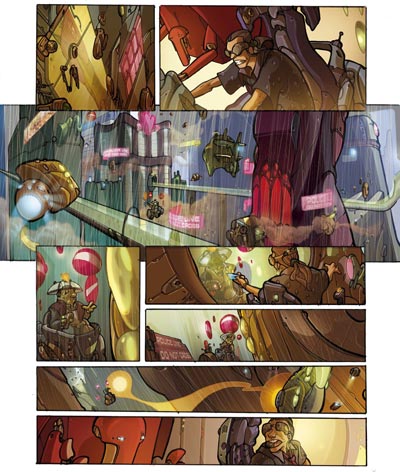 Tavola 25<br>disegni e colori di Marco Hasmann<br><i>(c) 2007 Vittorio Pavesio Productions</i>