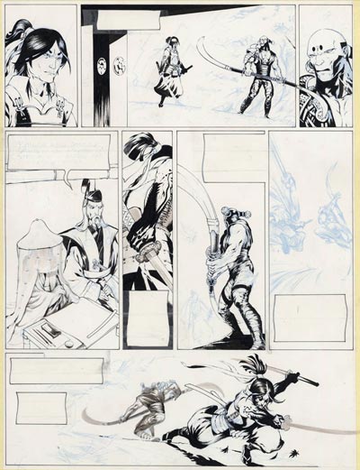 Tavola 23 chine<br>disegni di Saverio Tenuta<br><i>(c) 2007 Les Humano�des Associ�s</i>