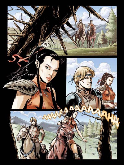 Tavola 21<br>disegni di Giuseppe De Luca, colori di Ketty Formaggio<br><i>(c) 2007 Salvatore Taormina</i>