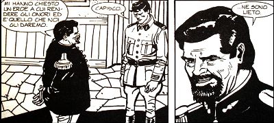 Una prospettiva diversa con cui andrebbe riletta la Storia con la esse maiuscola Una prospettiva diversa con cui andrebbe riletta la Storia con la esse maiuscola<br>disegni di Renato Polese, pag.231<br><i>(c) 2006 Sergio Bonelli Editore</i>