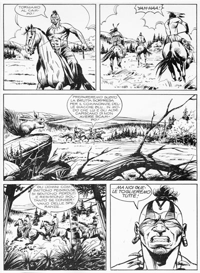 Tavola 110/Maxi 8<br>disegni di Giuseppe Prisco<br><i>(c) 2007 Sergio Bonelli Editore</i>
