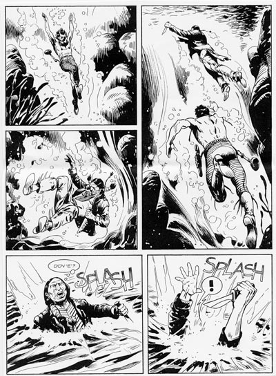 Tavola 214/Maxi 8<br>disegni di Giuseppe Prisco<br><i>(c) 2007 Sergio Bonelli Editore</i>