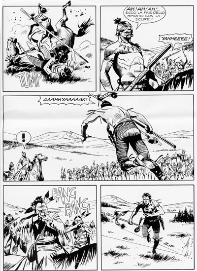 Tavola 246/Maxi 8<br>disegni di Giuseppe Prisco<br><i>(c) 2007 Sergio Bonelli Editore</i>