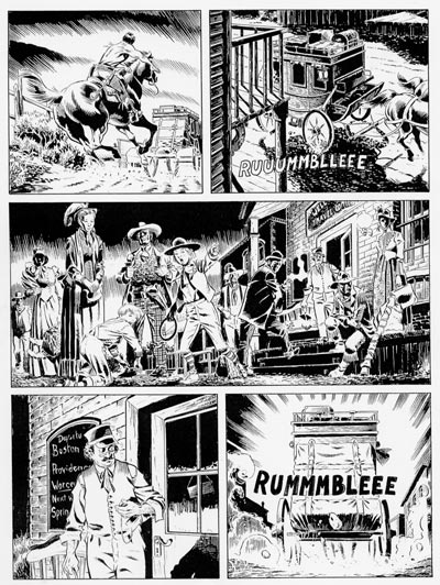 Tavola tratta dallo Speciale numero 19<br>disegni di Marcello Mangiantini<br><i>(c) 2007 Sergio Bonelli Editore</i>