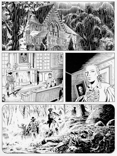 Tavola tratta dallo Speciale numero 19<br>disegni di Marcello Mangiantini<br><i>(c) 2007 Sergio Bonelli Editore</i>