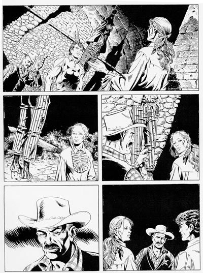 Tavola tratta dallo Speciale numero 19<br>disegni di Marcello Mangiantini<br><i>(c) 2007 Sergio Bonelli Editore</i>