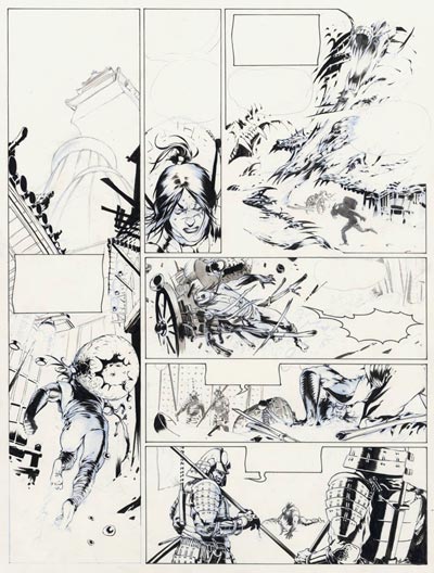 Tavola 30 chine<br>disegni di Saverio Tenuta<br><i>(c) 2007 Les Humano�des Associ�s</i>