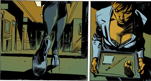 Una seducente infermiera...<br>(disegni di Massimo Carnevale)<br><i>(c) Sergio Bonelli Editore 2007</i>
