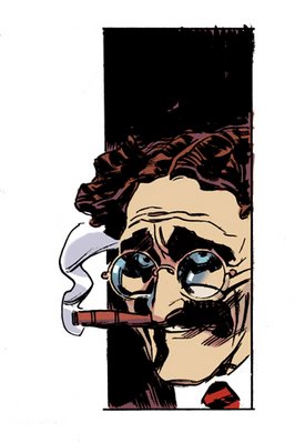 ... e un diabolico Groucho<br>(disegni di Massimo Carnevale)<br><i>(c) Sergio Bonelli Editore 2007</i>